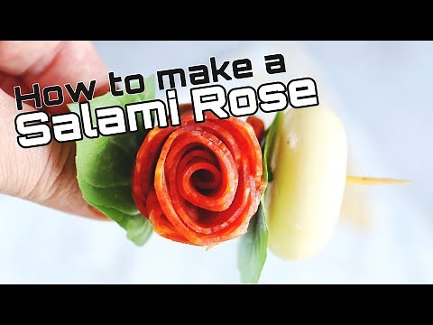 How to Make A Salami Rose | The Easy Way {Without a Wineglass}