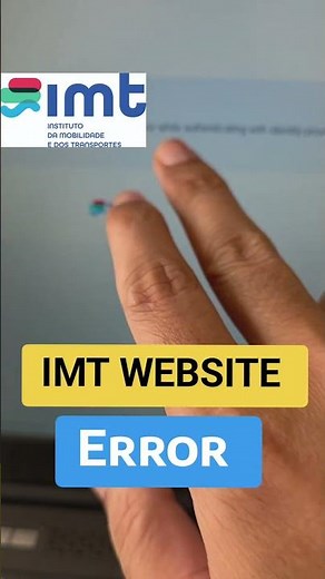 IMT Website Error Today | Portugal Driving License Exchange | Portugal Immigration Diaries