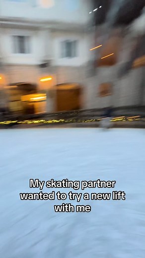 We both got so excited when we got into the lift 🥹 #figureskating | figure skating in public
