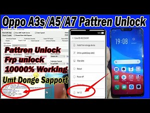 OPPO A5 (CPH1809) Pattren Unlock UMT | Oppo A3s FRp Bypass | Google Account Remove UMT | 2025 oppo