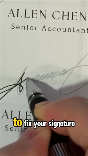 1.6K views | Is Your Signature Working Against You? . You’ve fixed...