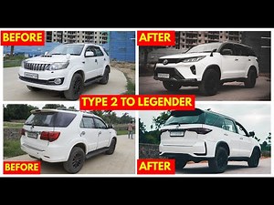 TYPE 2 Converted Into LEGENDER 🏋️‍♀️ |Toyota Fortuner Legender 2022| Fortuner Modified|New Fortuner