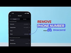 How To Remove Phone Number from Discord Account?