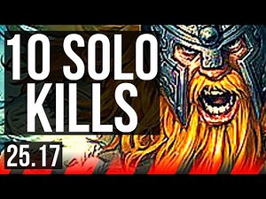 OLAF vs AMBESSA (TOP) | 10 solo kills, 700+ games, Godlike | KR Master | 25.17