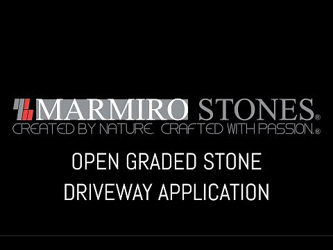 Open Graded Stone Driveway Application
