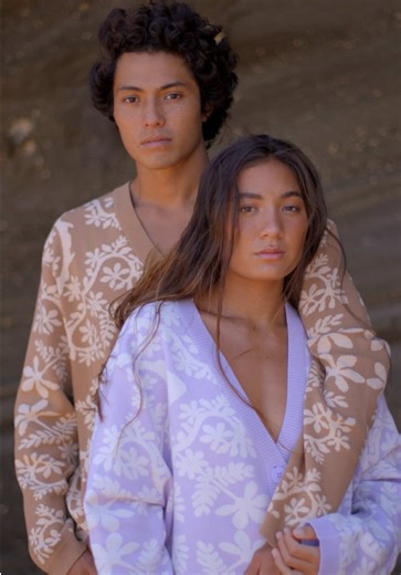 Naupaka Sweaters Couples Shoot Inspired by Mo‘olelo