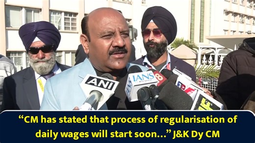CM has stated that process of regularisation of daily wages will start soon... J&K Dy CM