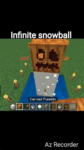 Minecraft Unlimited snowball trick