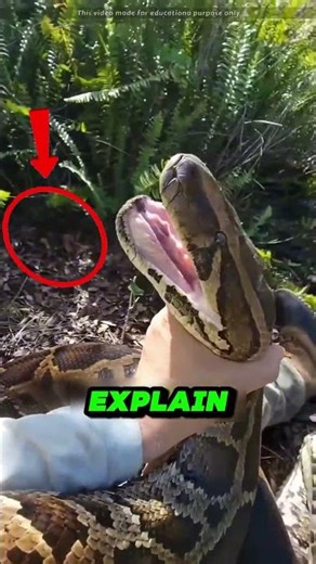 Don’t Touch This Snake! 😱 Python Can Crush a Human in Seconds 🐍