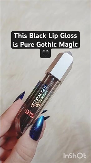 this gothic lip gloss is actually insane #beauty #makeup #lipgloss