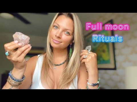 Full moon rituals/ How to make Moon water✨🌕