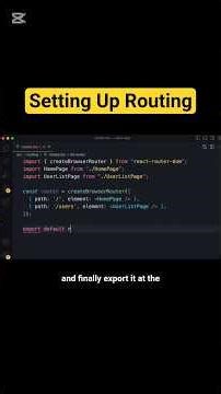 Setting Up Routing | React Router #reactjs #reactrouter