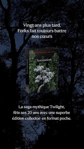 🌙✨ Twilight a 20 ans.⁠ Même frissons. Même passion.⁠ ⁠ La saga revient en français avec une édition collector sublime, à paraître le 24 novembre.⁠ ⁠ La légende continue. Tu replonges?⁠ ⁠ Précommande via le lien dans la bio.⁠ ⁠ #Twilight #Twilight20ans #TwilightAnniversary #HoaHoa #TwilightSaga #LivresIndigo | Indigo, Chapters, Coles - Français