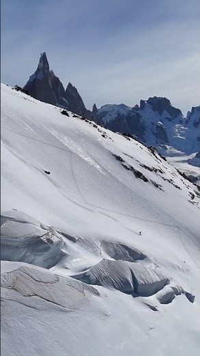 6,959' Cerro Solo in Patagonia on September 8, 2025, With 10,262' Cerro Torre in the Background!