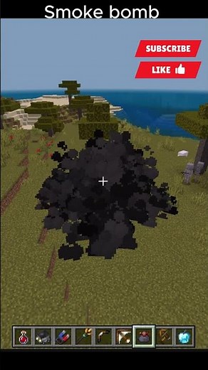 Smoke bomb in Minecraft