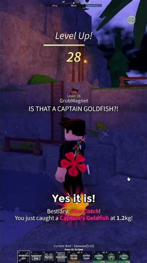 I Finally Caught a Captain’s Goldfish in Roblox Fisch! ⚓🐟