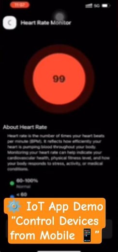 IoT App Demo ⚙️ | Control Devices from Mobile 📱 #Shorts #AppTechRahu