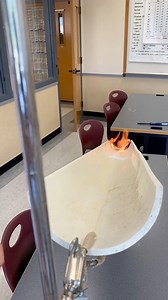 As a chemistry teacher, I always have to think about the hazards and risks associated with the chemicals that I use in the classroom. In this demo, I show how easy it is for a volatile liquid (hexane, which is a component of gasoline) to produce an invisible and highly flammable vapor trail that ignites and travels up a ramp towards the container. There are lots of chemicals that behave this way, and just because you can’t see or smell a chemical, doesn’t mean its safe! #chemteacherphil #chemist
