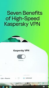 Secure. Private. Fast. Explore the ‘net with confidence using our trusted #VPN.🔐 Unlock international content, bypass bandwidth throttling, save money and so much more. Here’s 7 reasons why you need a FAST VPN service.💨 Learn more on our blog. Link in bio 🔗 #kaspersky #cyberdecurity #vpnews | Kaspersky