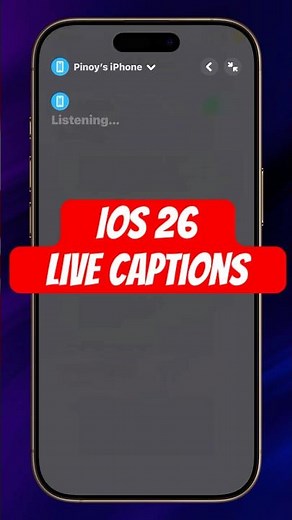 Can’t Catch Every Word? Turn On Live Captions on iPhone in iOS 26🎙️