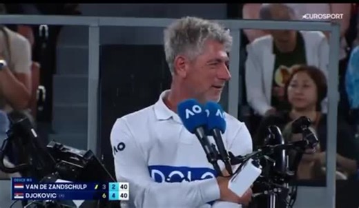 Djokovic goes perilously close to being disqualified