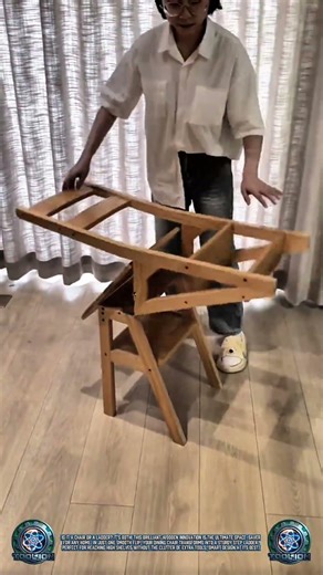 Smart Design: Genius 2-in-1 Folding Ladder Chair! 🪑✨