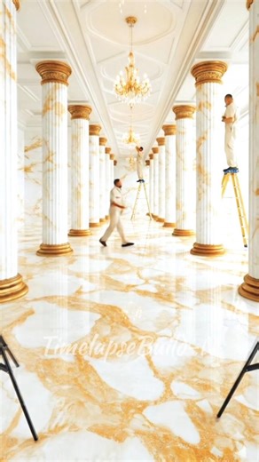 Luxury Marble Hall Restoration Time lapse 😱🔥 #shorts #trending #viral