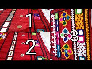 hand work tutoria I beautiful work learn to step by step | hand dupatta work | mirror dupatta design