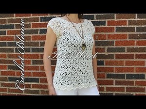 White jasmine blouse – crochet summer top
