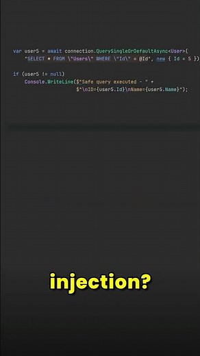 SQL Injection with Dapper is possible