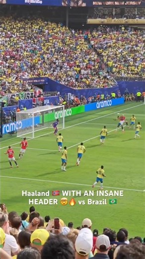 Haaland’s INSANE Header vs Brazil 🇧🇷🤯 (Unstoppable!) 😤