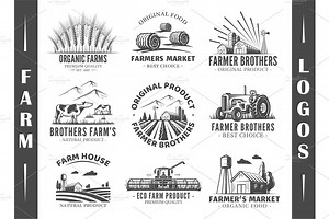 9 Farm Logos Templates Vol.1, a Branding & Logo Template by Art Design
