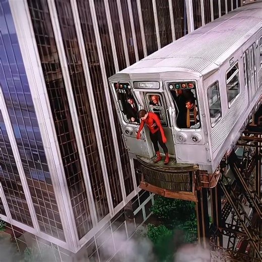 Spiderman stopped Train🥶 #marvel #spiderman #train #viralvideo #trending #foryou #supportmeplz