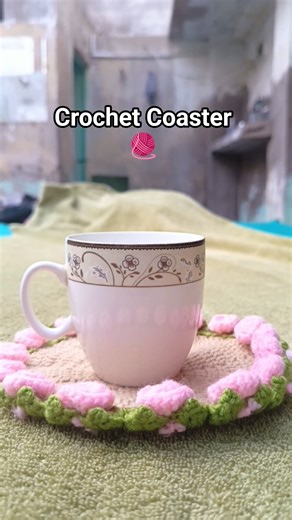 ✨ Crochet Cup Coaster | Satisfying Handmade 🧶