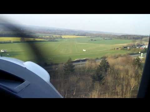 Flying in an Icarus C42 Microlight - Finals and landing.