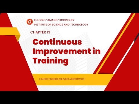 Module 13: Continuous Improvement In Training Video Recording