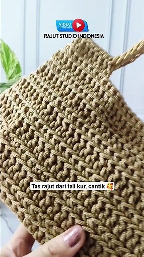 Simple and Easy! Tas Rajut Dari Tali kur #tasrajut #crochetbag
