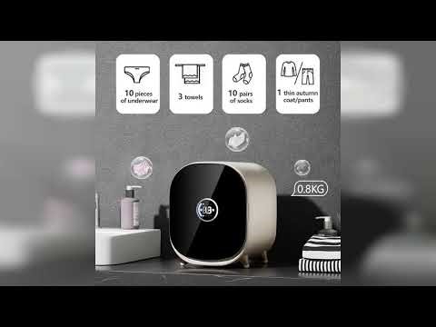 Review: LCD Touch Screen Portable Clothes Dryer,Load Capacity 0.8kg, Multiple Safety Protectio...