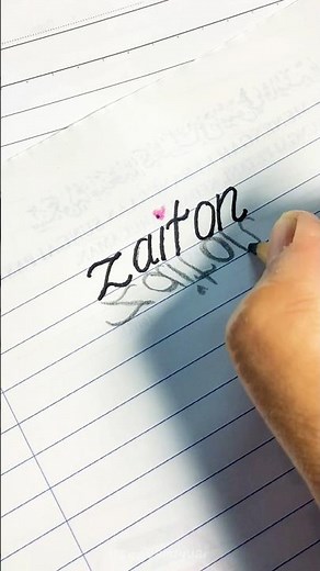 Draw a Shadow Text “zaiton” #shadowlettering #zaiton
