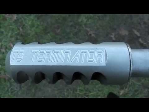 T3 Terminator Muzzle Brake on a 300 Remington Ultra Magnum compared to the recoil of a 243