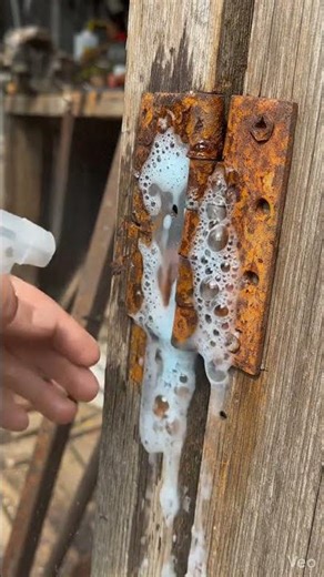 Rusty Door Hinge Restoration – Satisfying Spray Clean Transformation | AI Generated #4k #satisfying