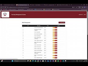 Catering Management System Demo