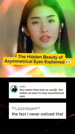 The Hidden Beauty of Asymmetrical Eyes Explained 👀✨‎#sophia #katseye #shorts