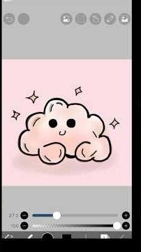 Cute Cloud Drawing 🌥️ | Easy & Adorable Cloud Art for Kids and Beginners #CuteCloudDrawing #CuteArt