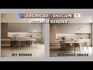 Kitchen Render with ArchiCAD & Enscape