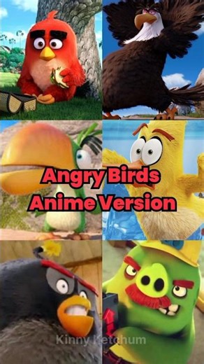 Angry Birds Anime Version Human Evolution!! #angrybirds #shorts