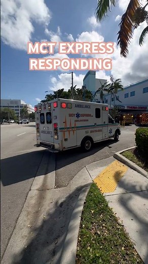 Medics Express Ambulance Responding From Hospital