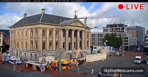 【LIVE】 Live Cam Groningen - Grote Markt | SkylineWebcams