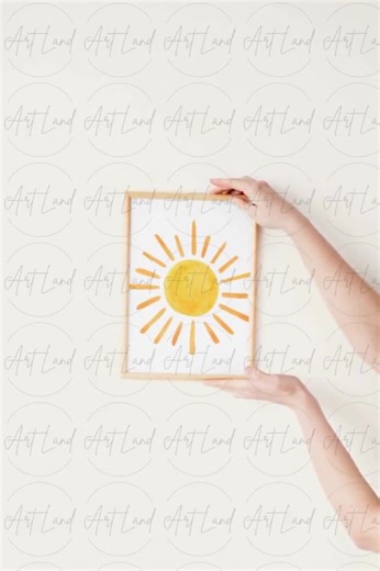 Watercolor Sun Clipart: Hand-painted Sunshine Illustration (digital Download) - Etsy