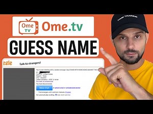 How to Guess People’s Names on OmeTV (The Secret Friend Trick!) 😲💥
